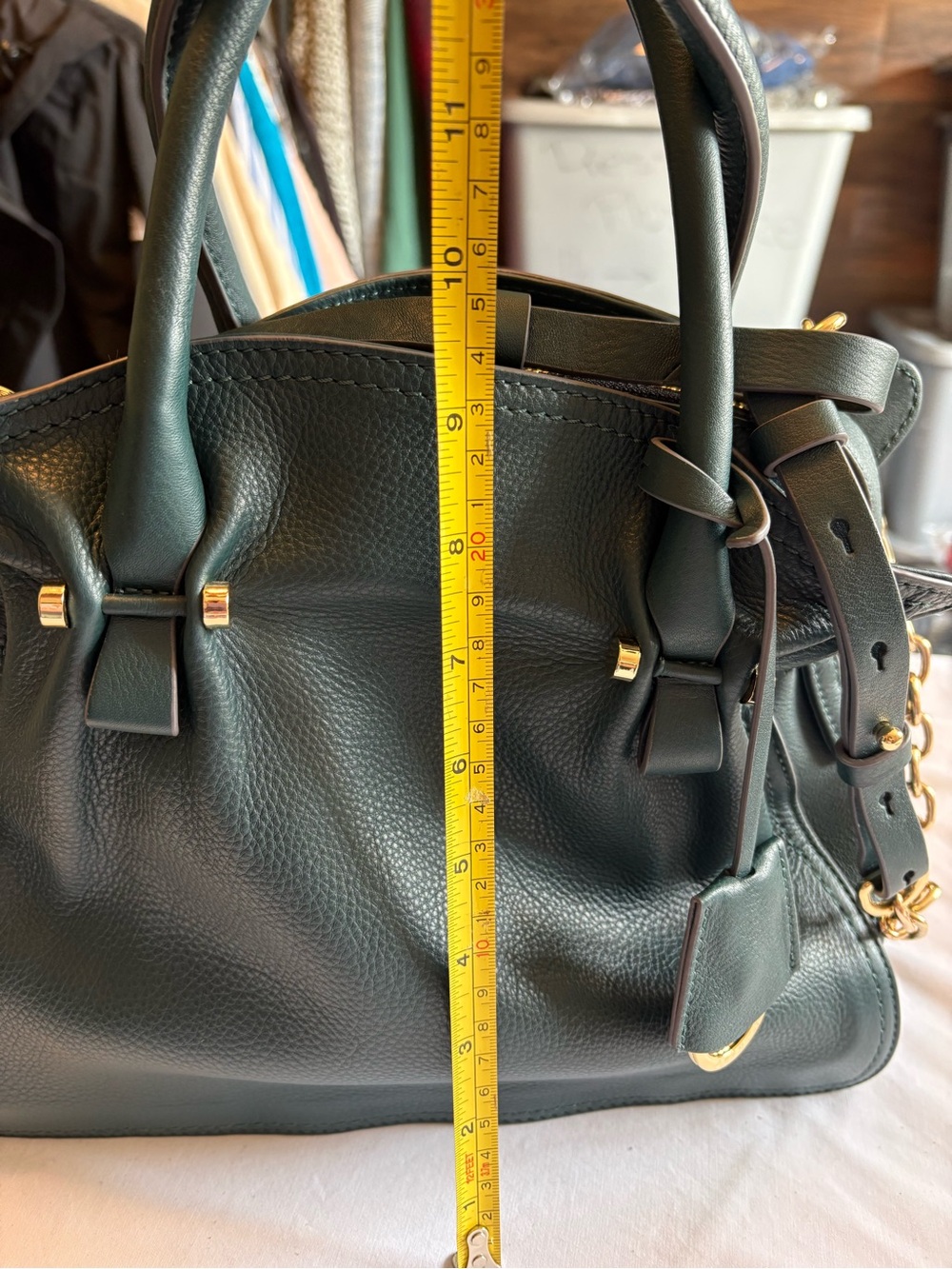 Radley London Dark Green Leather Purse with Matching Wallet - Picture 12 of 12